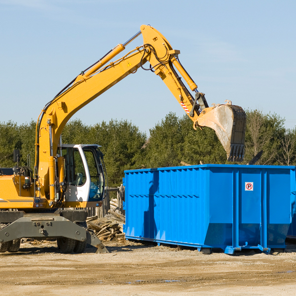 what size residential dumpster rentals are available in Ludlow MO